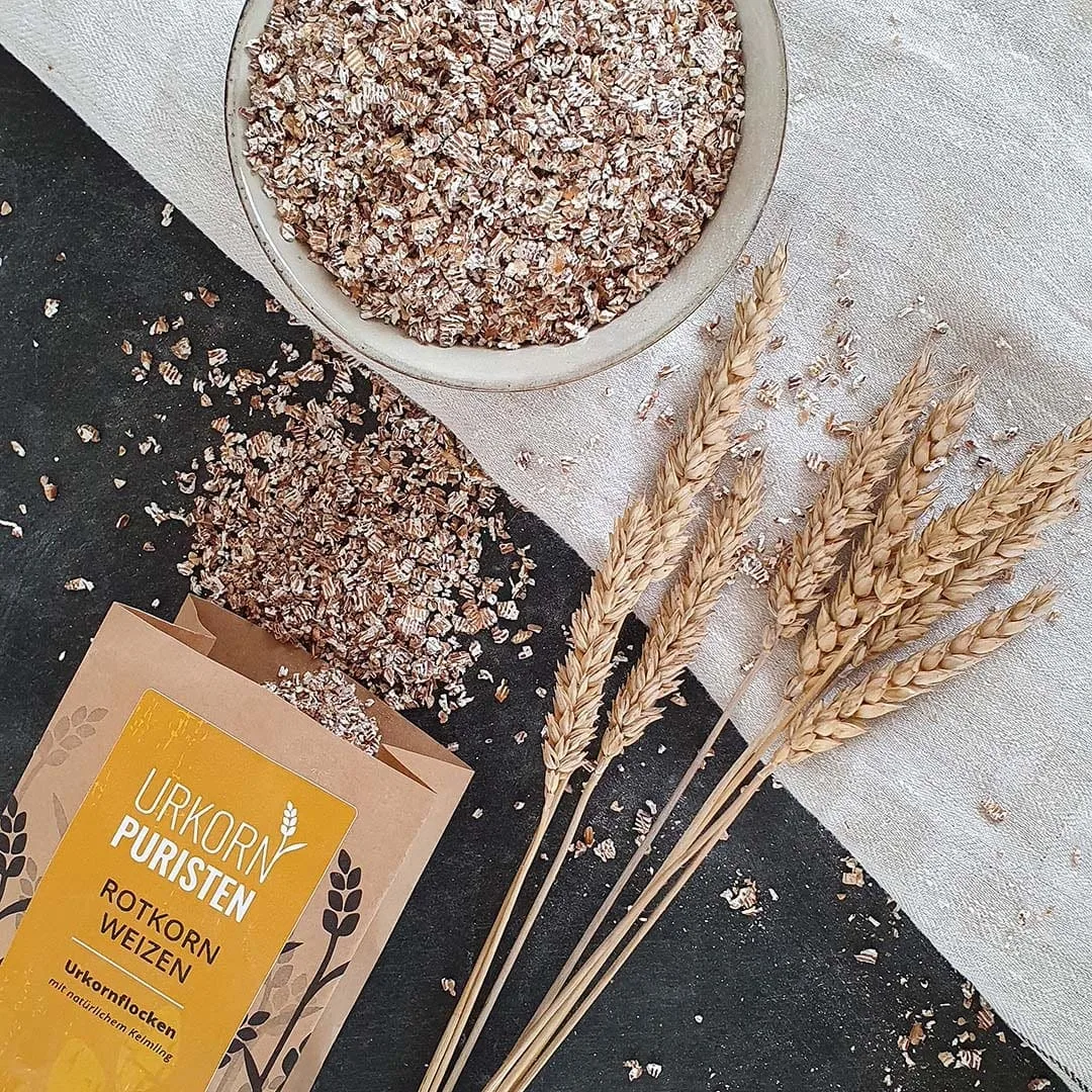 Rotkornweizen Flocken