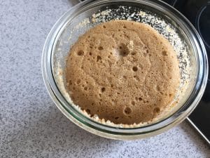 Mehlpudding gekocht