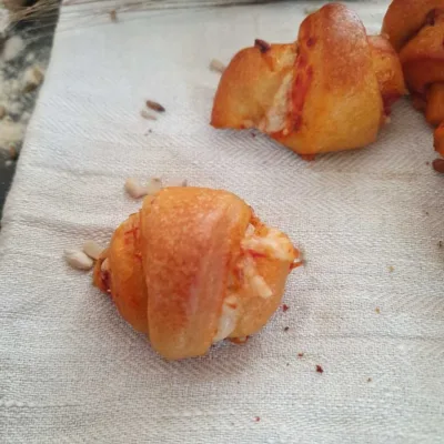 Mini Pizzahörnchen Nahaufnahme