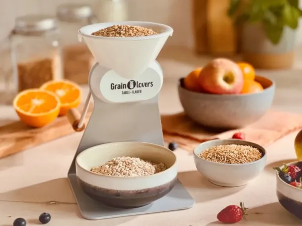 Grainlovers Table-Flaker auf dem Frühstückstisch